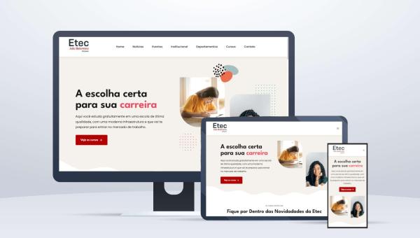 Novo Website da Escola Etec João Belarmino